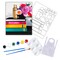 "Classy Essentials" DIY Canvas Art Kit, Adult Beginner, Acrylic Paint Size 11x14 inch
